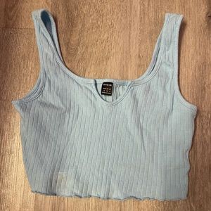 SHEIN blue cropped tank